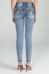 Distressed Americana Flag Skinny Jeans