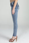 Distressed Americana Flag Skinny Jeans
