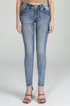 Distressed Americana Flag Skinny Jeans