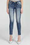 Multicolor Patterned Skinny Jeans