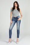 Multicolor Patterned Skinny Jeans
