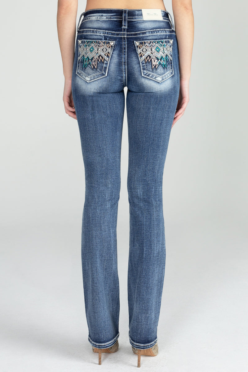 Zig Zag Bootcut Denim