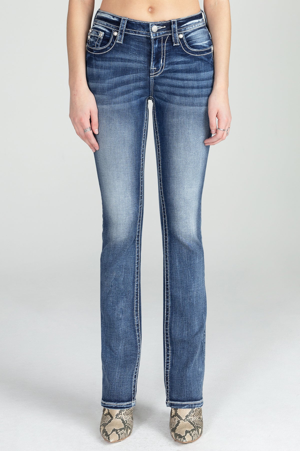 Zig Zag Bootcut Denim