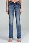 Cross In A Flower Field Bootcut Denim
