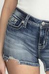Under The Sea Fleur-De-Lis Denim Shorts