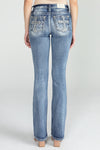 Acid Sequined Cross Bootcut Denim