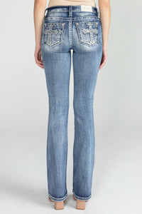 Acid Sequined Cross Bootcut Denim