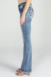 Acid Sequined Cross Bootcut Denim