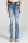 Acid Sequined Cross Bootcut Denim