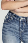 Acid Sequined Cross Bootcut Denim