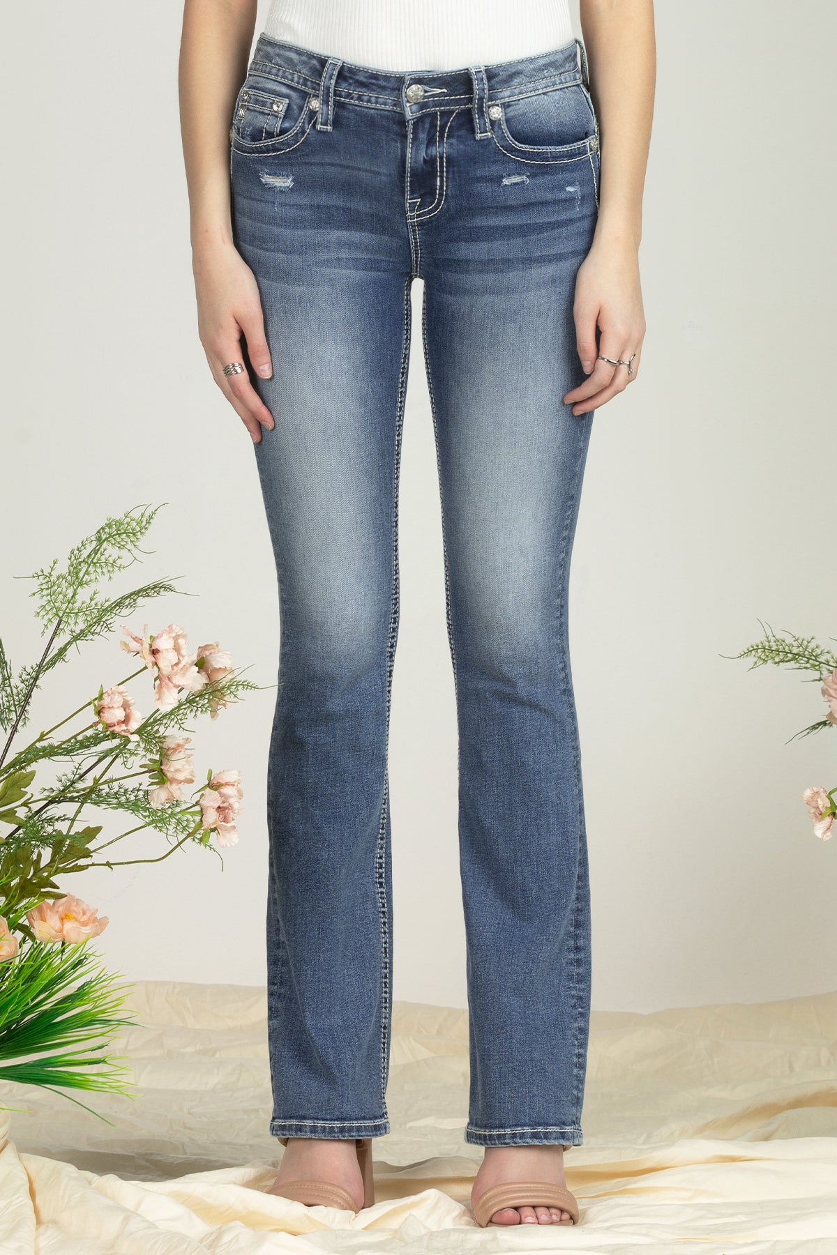 Ocean Blue Cross Denim