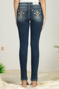 Blooming Aztec Straight Denim