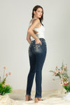 Blooming Aztec Straight Denim