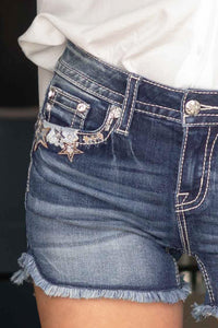 Pastel Stars Denim Shorts