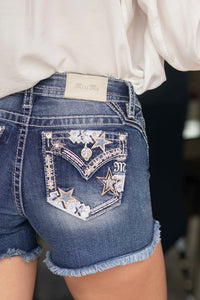 Pastel Stars Denim Shorts