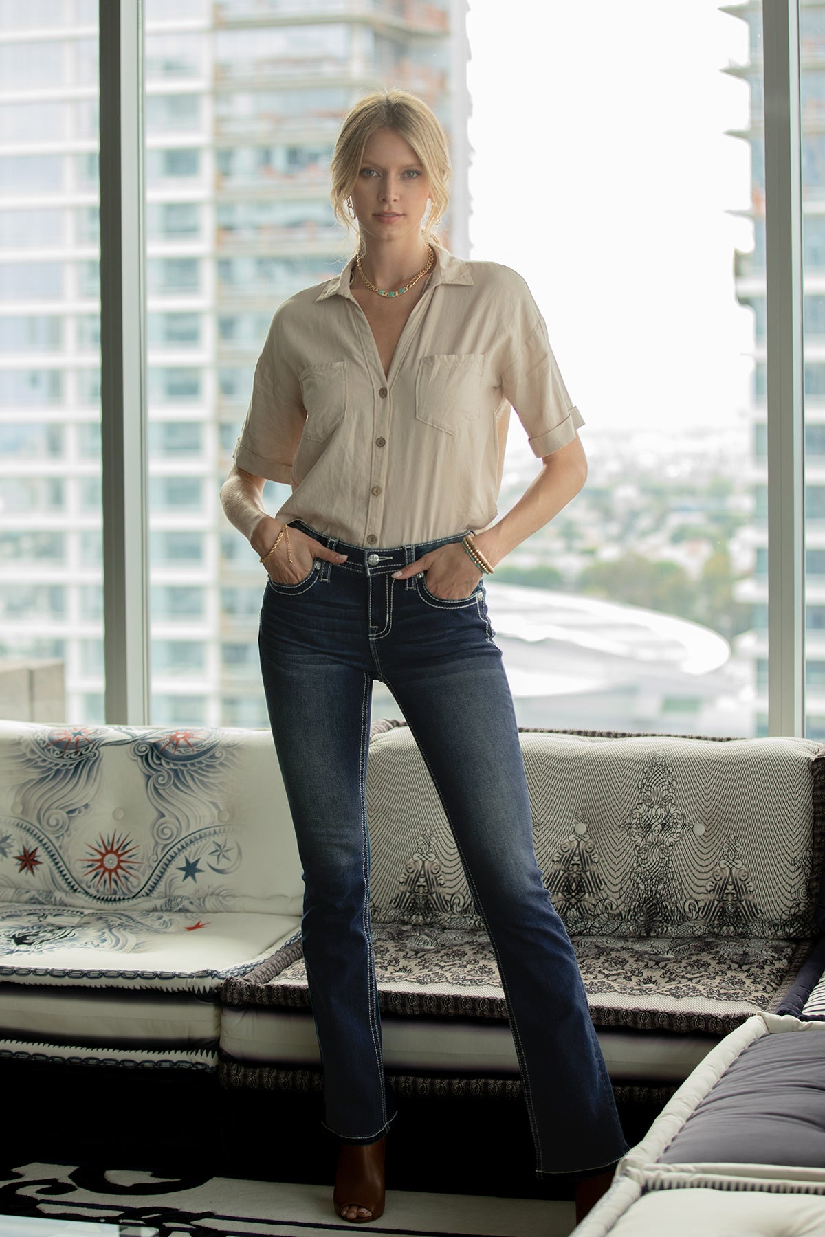 Aztec Haze Bootcut Jeans