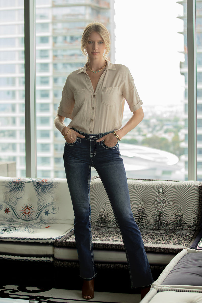 Aztec Haze Bootcut Jeans