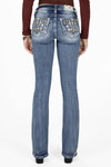 Brown Aztec Dreamcatcher Bootcut Jeans