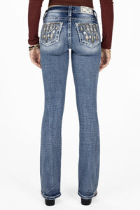 Brown Aztec Dreamcatcher Bootcut Jeans