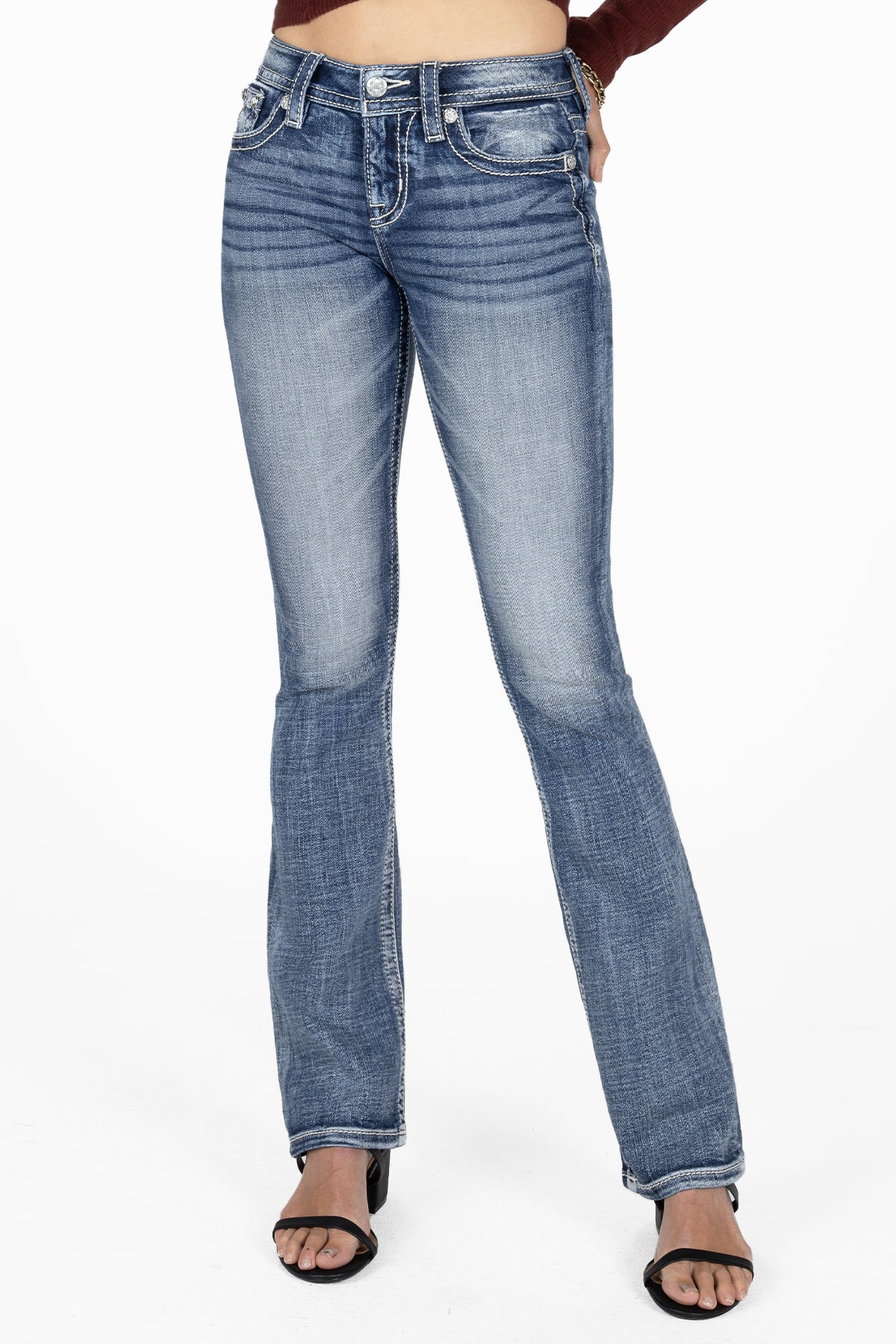 Brown Aztec Dreamcatcher Bootcut Jeans