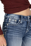Brown Aztec Dreamcatcher Bootcut Jeans