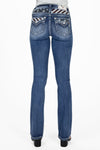 Leather Stripes and Stars Bootcut Jeans