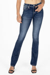 Turquoise Peacock Bootcut Jeans