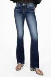 Laser Leaves Longhorn Bootcut Jeans