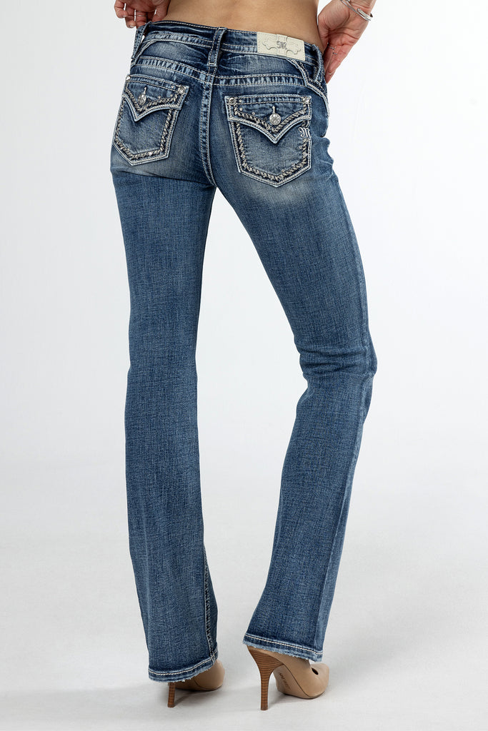 Girls - Miss Me Mid-Rise Boot Stretch Jean - Girl's Jeans in L251