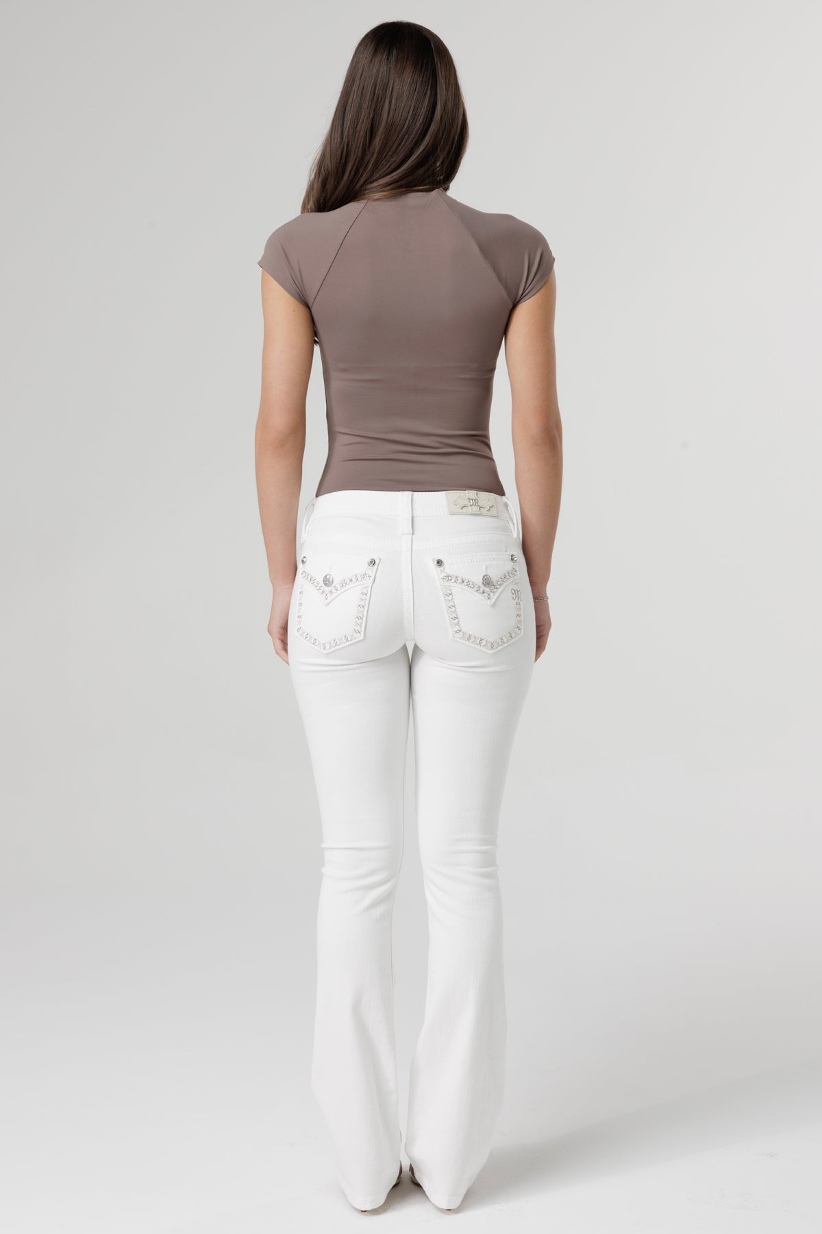 Aspen White Stitch Bootcut Jeans | Only $104.00 | White