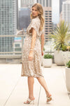 Aztec Printed Slit Dress