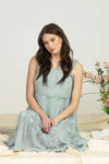 Dotted Diamond Tiered Ruffle Dress