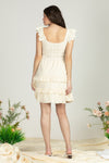 Floral Embroidered Crochet Dress