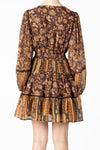Mixed Floral Pattern Mini Dress