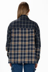 Navy Plaid Button Up