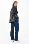 Navy Plaid Button Up