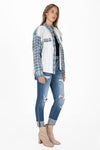 Plaid and Bandana Print Button Up Shirt