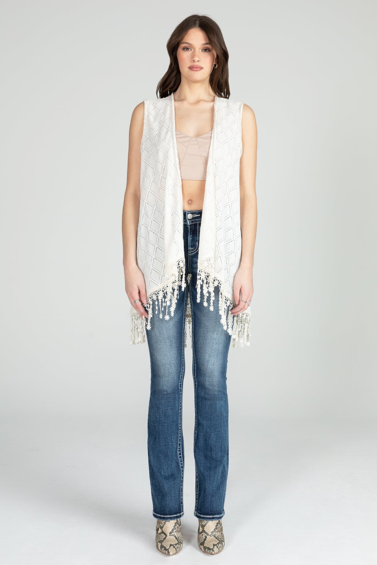 Sleeveless Crochet Vest