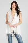 Sleeveless Crochet Vest