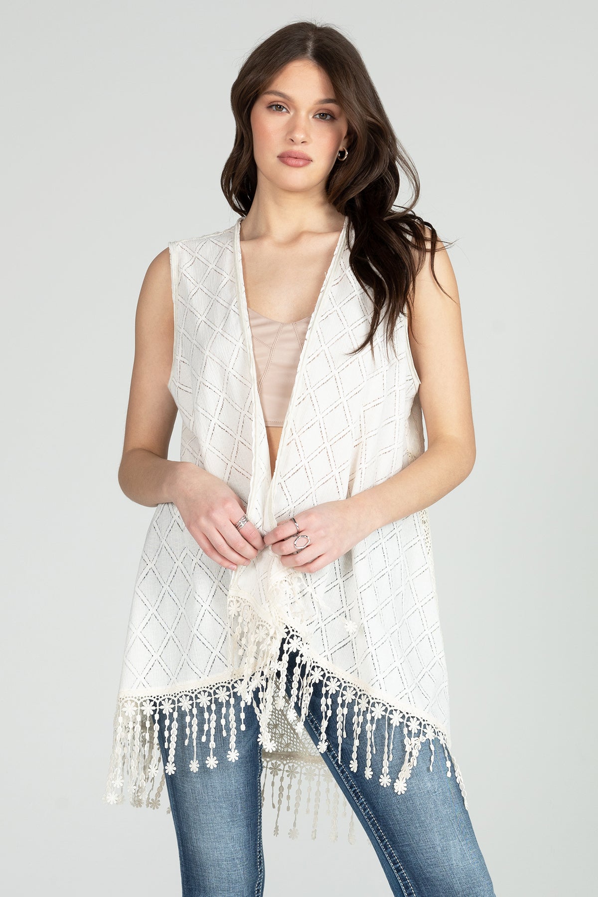 Sleeveless Crochet Vest