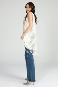 Sleeveless Crochet Vest