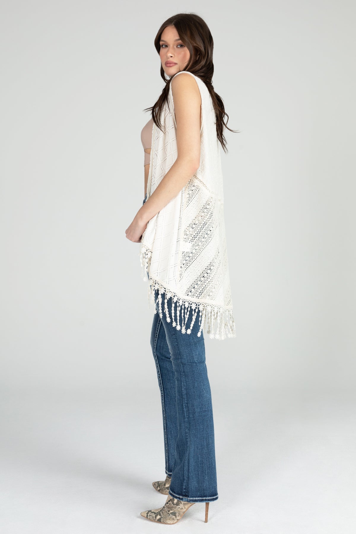 Sleeveless Crochet Vest
