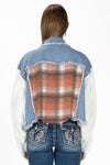 Knit Sweater Denim Jacket