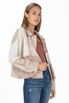 Exposed Seams Colorblock Jacket