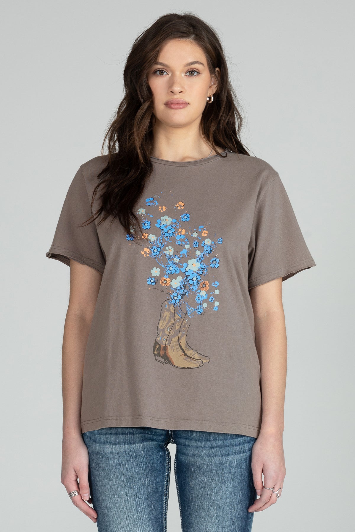 Cowgirl Boots Flower Tee