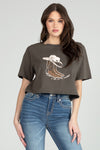 Dibs On The Cowboy Crop Tee