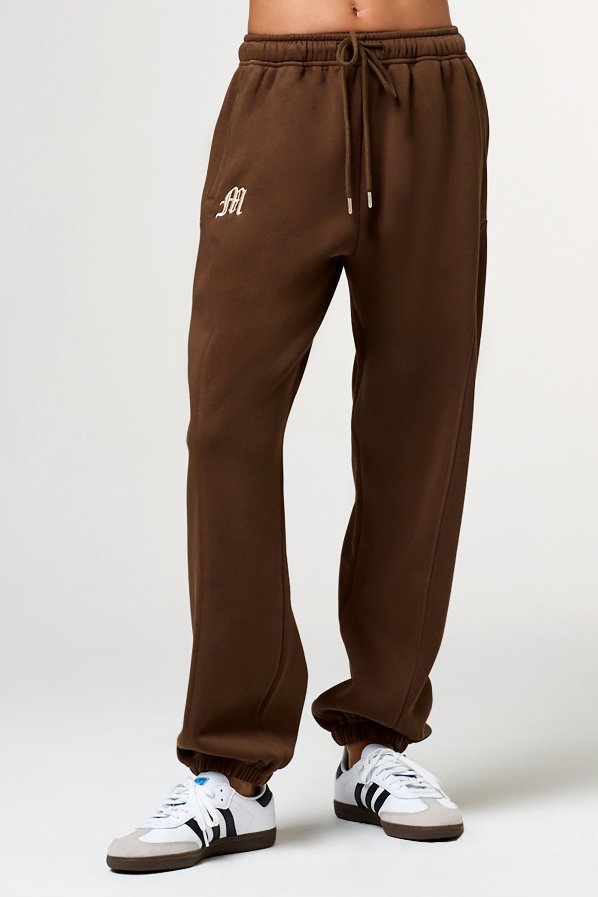 Away Sweatpants | Only $79.00 | Oat, Chocolate Brown, Black | Miss Me