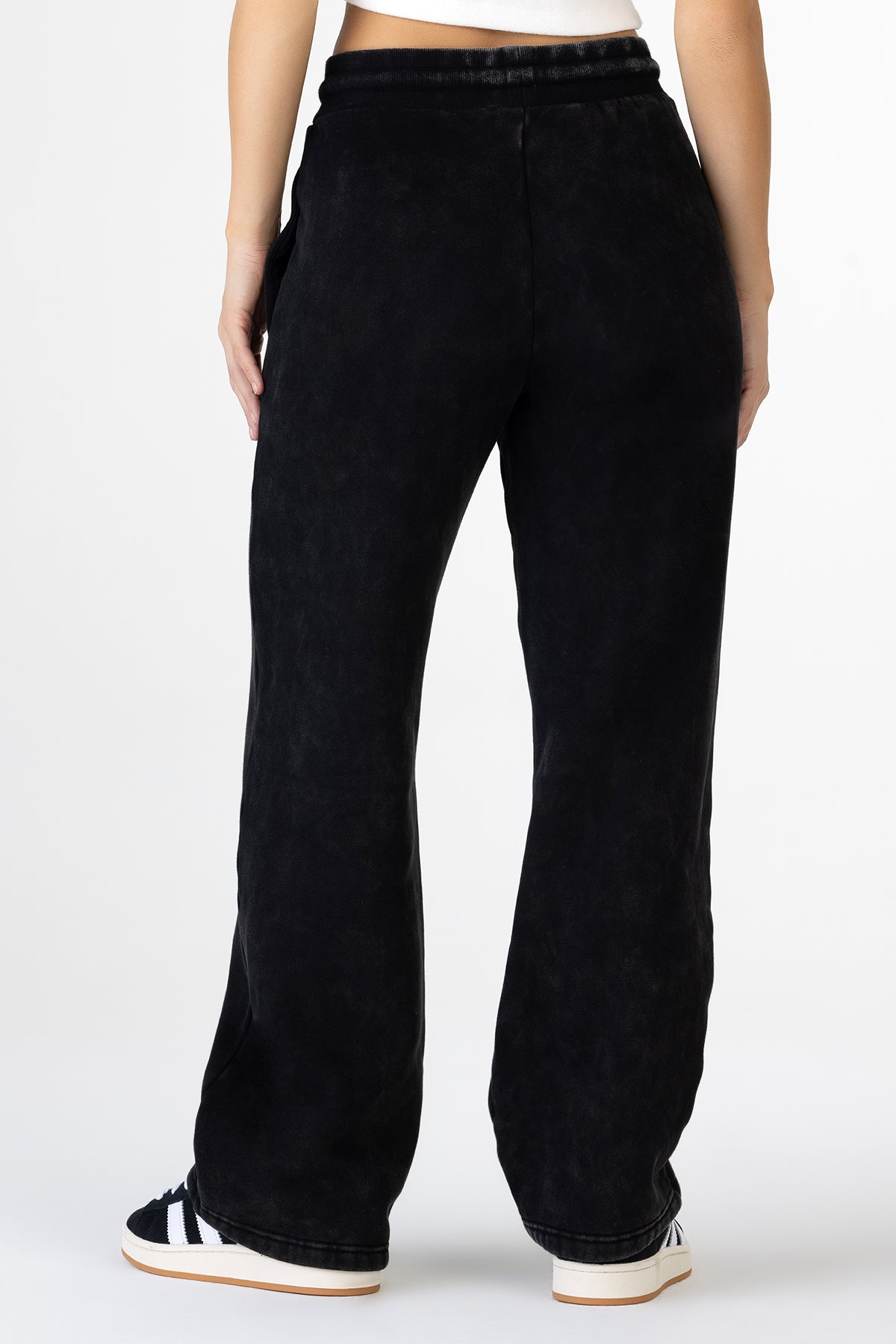 Mari Sweatpants | Only $27.60 | Raspberry Pink, Charcoal Black