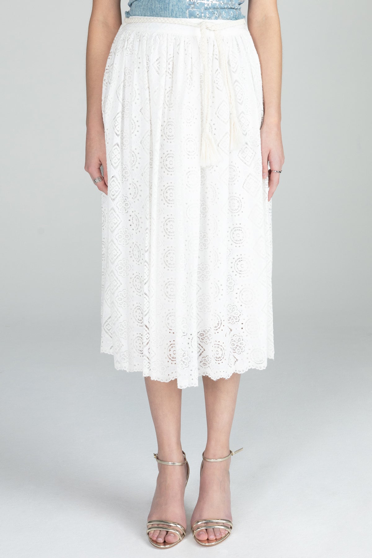 Midi Lace Skirt