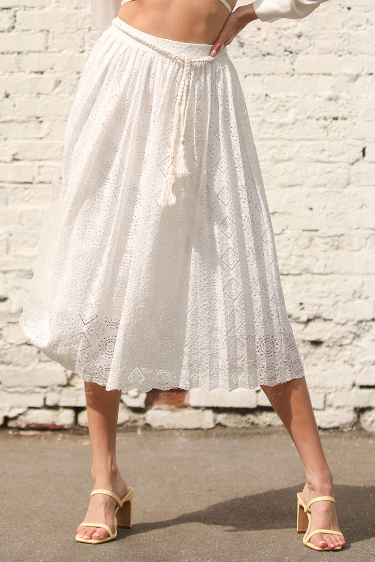 Midi Lace Skirt